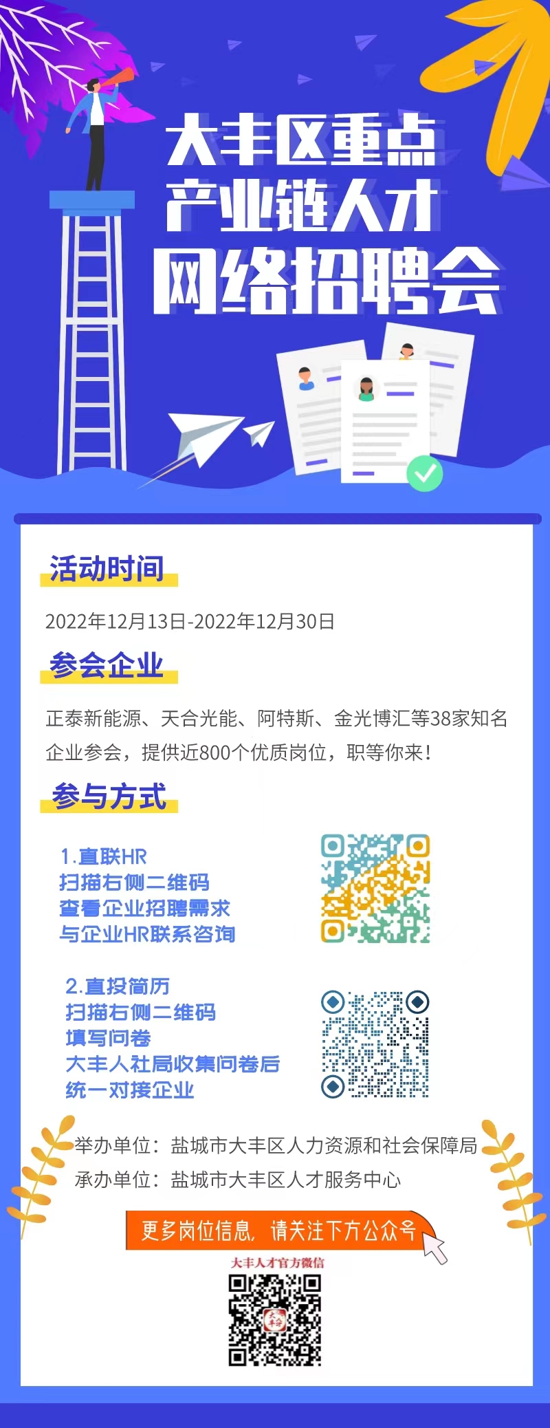 大丰今日最新招聘信息汇总